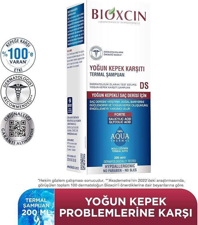Bioxcin Aqua-Thermal Yoğun Kepek Karşıtı Termal Şampuan 200 ml