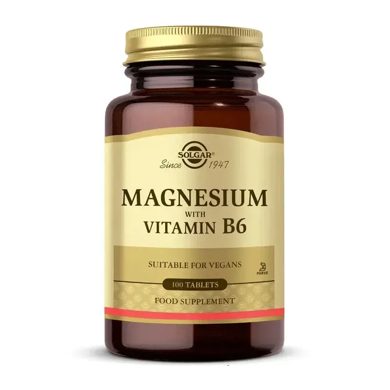 Solgar Magnesium Vitamin B6 100 Tablet
