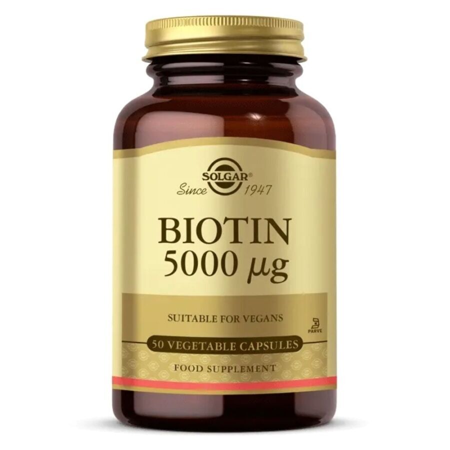 Solgar Biotin 5000 Mcg 50 Kapsül