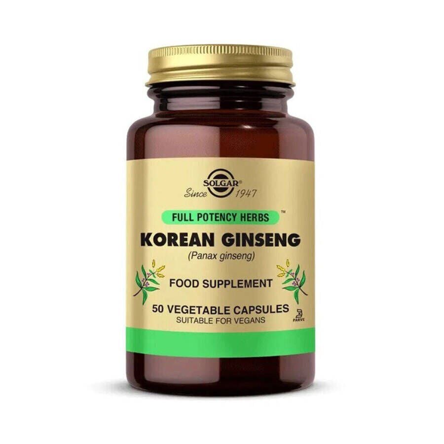 Solgar Korean Ginseng ( Panax Ginseng ) 50 Kapsül