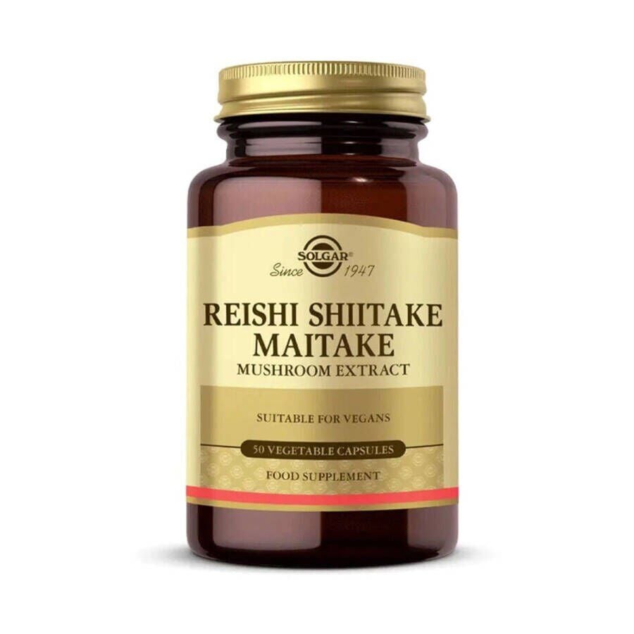 Solgar Reishi Shiitake Maitake Mushroom Extract 50 Kapsül