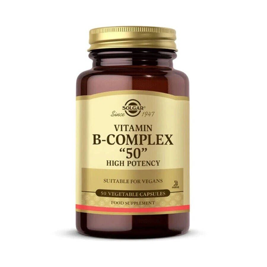 Solgar Vitamin B-Complex 50 Takviye Edici Gıda 50 Kapsül