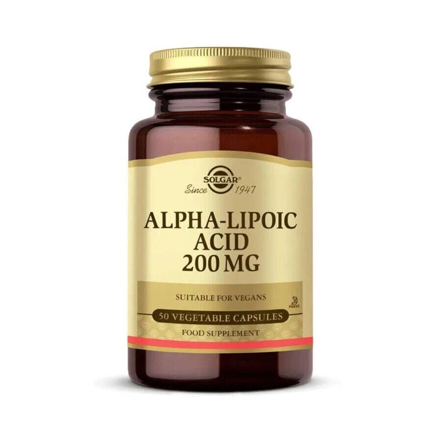 Solgar Alpha Lipoic Acid 200 Mg 50 Kapsül