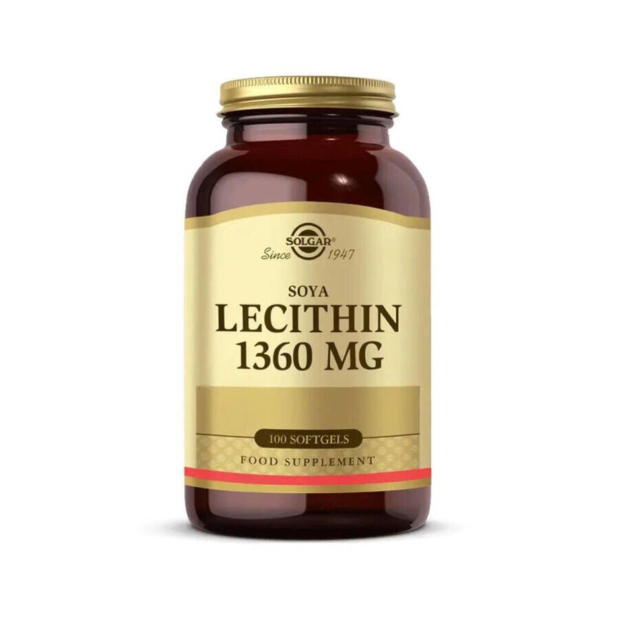 Solgar Lecithin 1360 Mg 100 Tablet