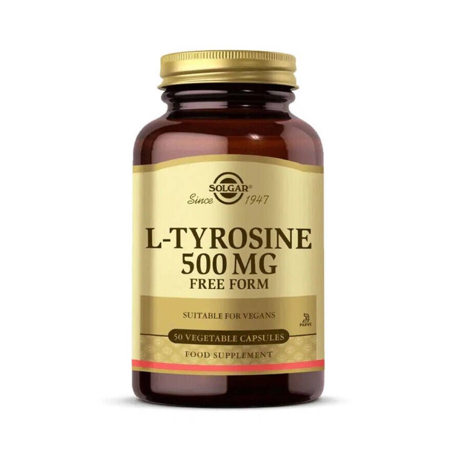 Solgar L-Tyrosine 500 Mg 50 Kapsül