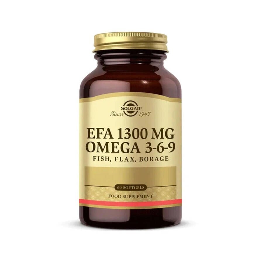 Solgar EFA 1300 mg Omega 3-6-9 60 Yumuşak Kapsül