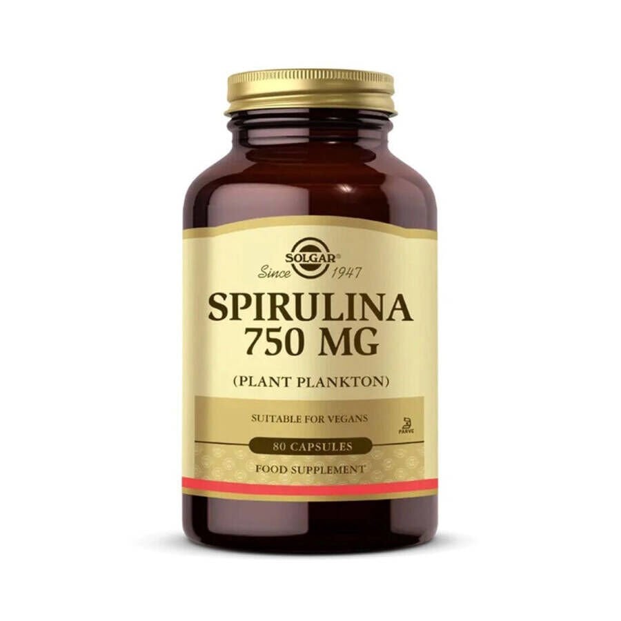 Solgar Spirulina 750 mg 80 Kapsül