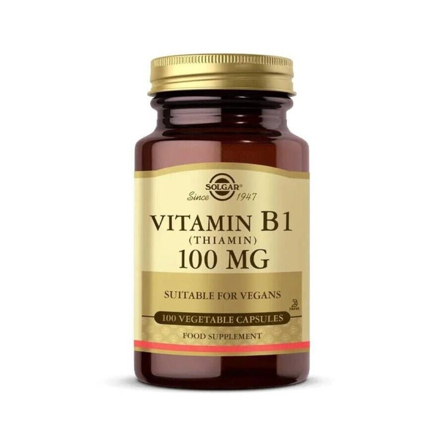 Solgar Vitamin B1 (Thiamin) 100 mg 100 Kapsül