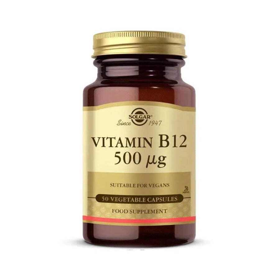Solgar B12 Vitamin 500mcg 50 Kapsül