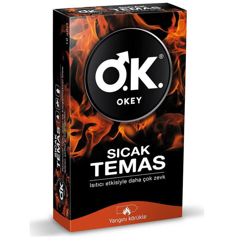 Okey Sıcak Temas Prezervatif 10 Adet