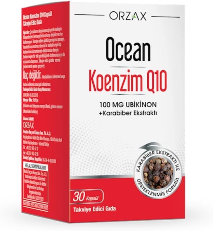 Orzax Ocean Koenzim Q10 30 Kapsül