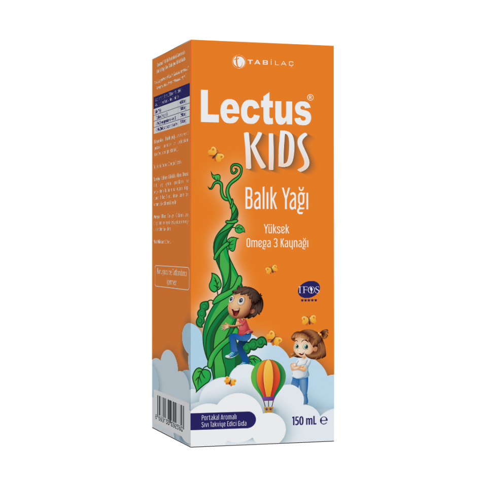 Lectus Kids Balık Yağı Portakal Aromalı 150 ml