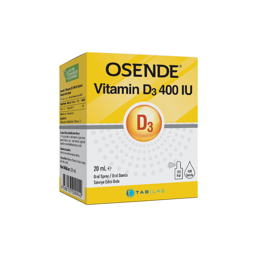 Osende D3 400 IU Damla 20 ml