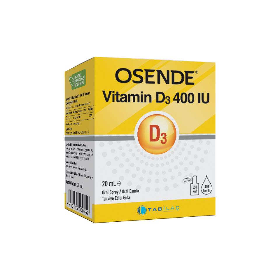 Osende D3 400 IU Damla 20 ml