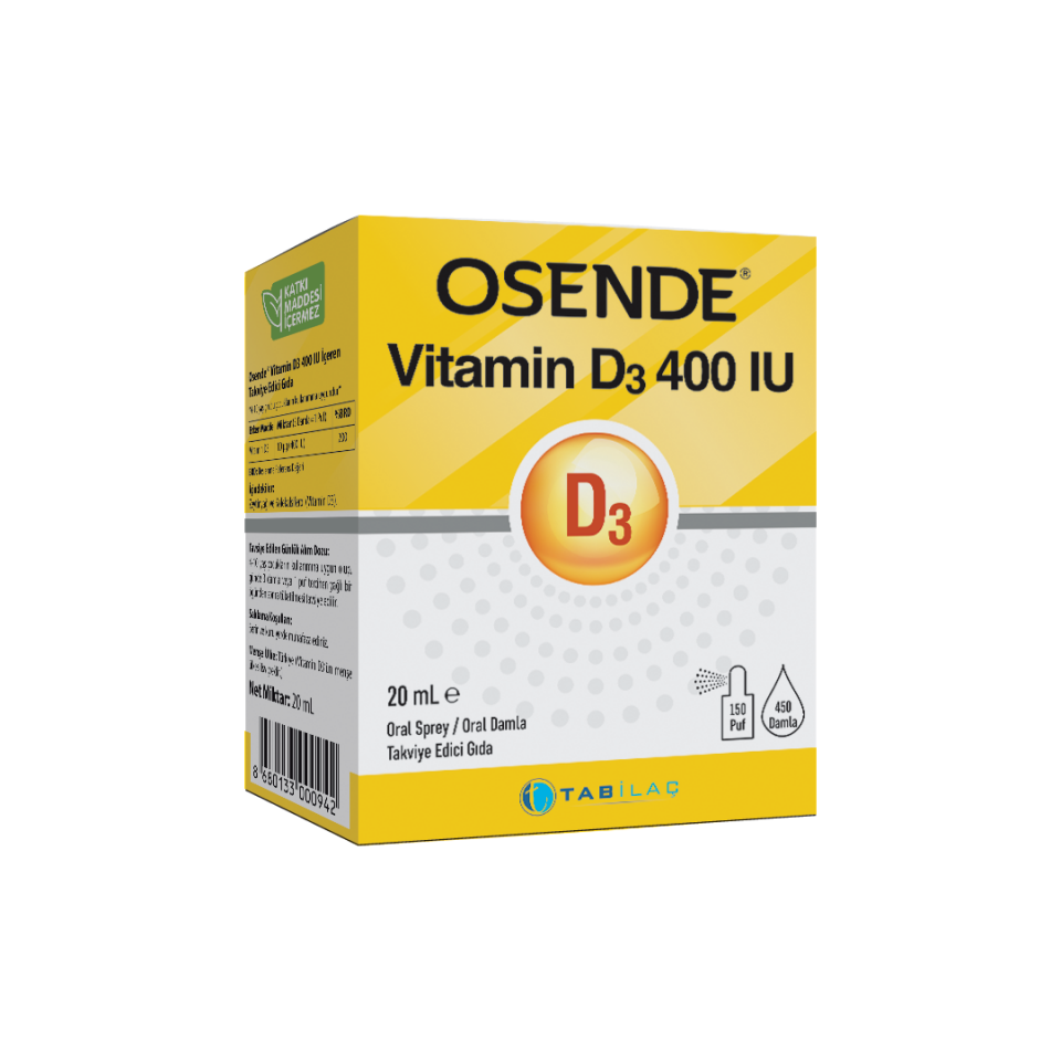 Osende D3 400 IU Damla 20 ml