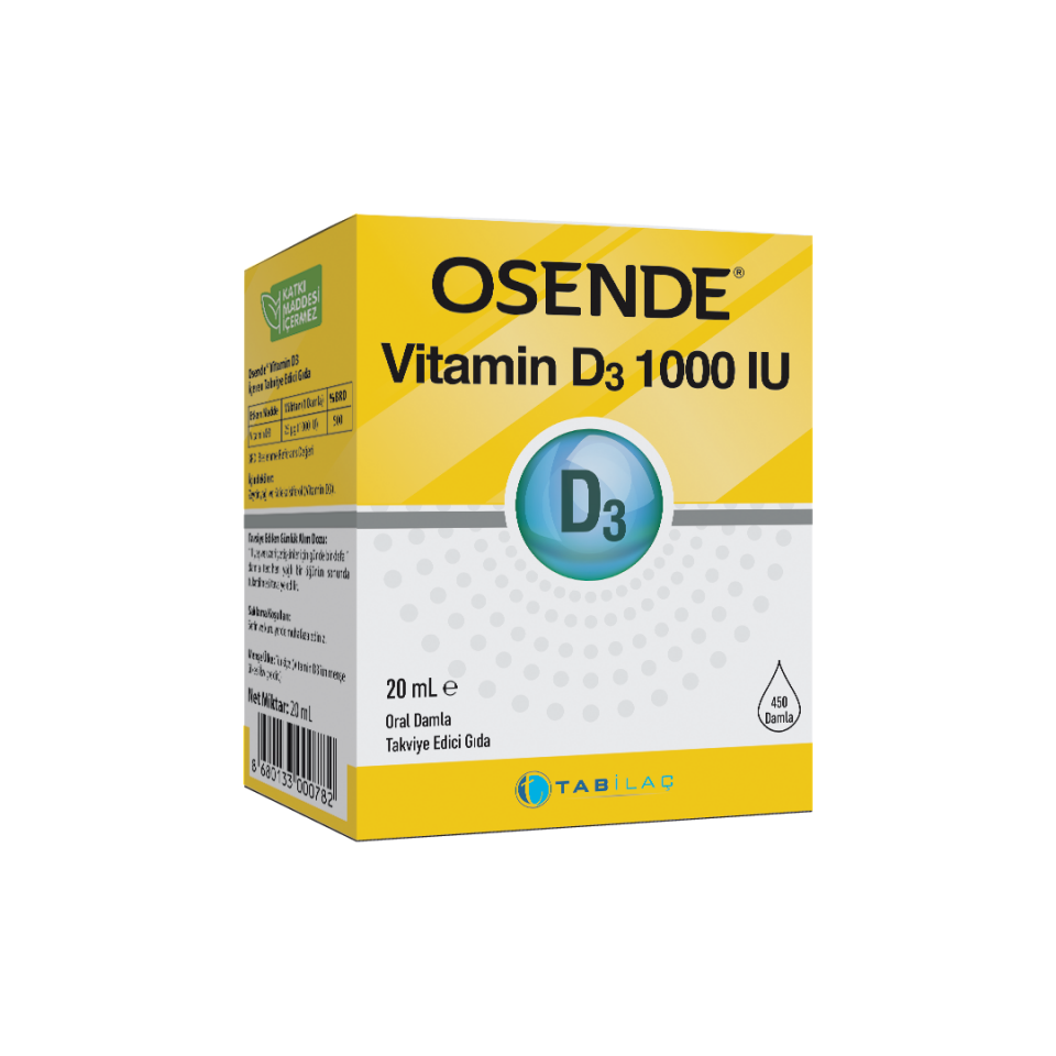 Osende D3 1000 IU Damla 20 ml