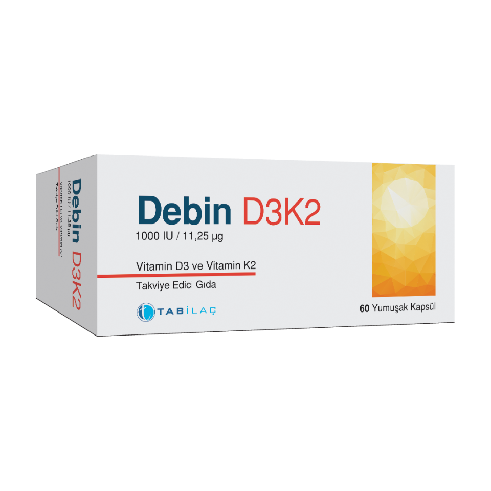 Debin D3K2 60 yumuşak kapsül