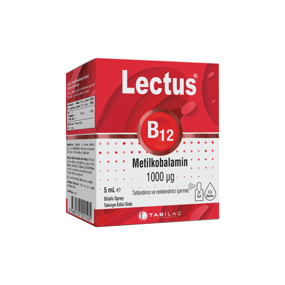 Lectus B12 dil altı sprey 5 ml
