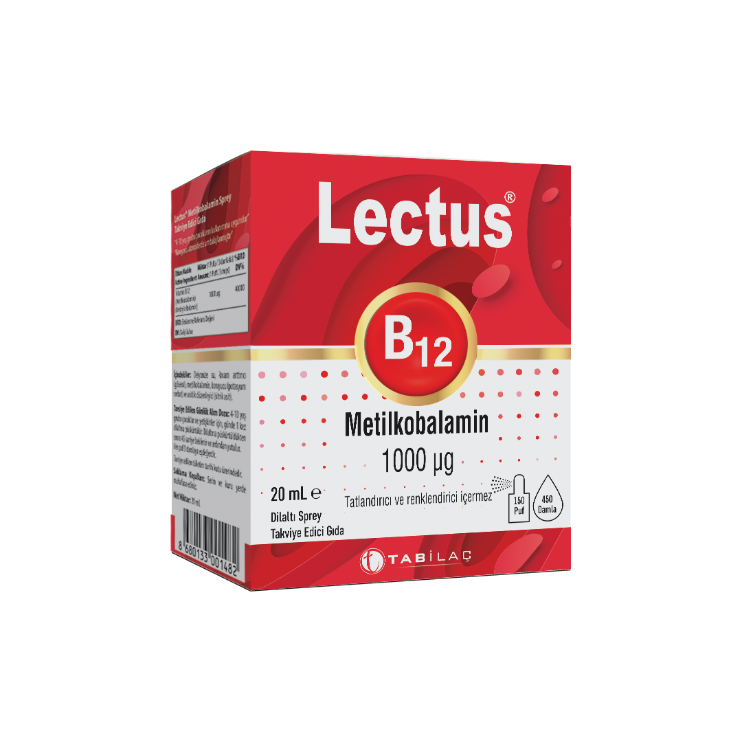 Lectus B12 dil altı sprey 20 ml