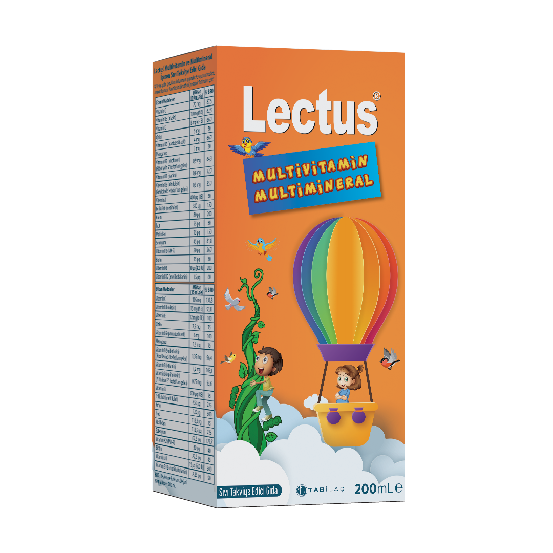 Lectus Multivitamin Multimineral Şurup 200 ml