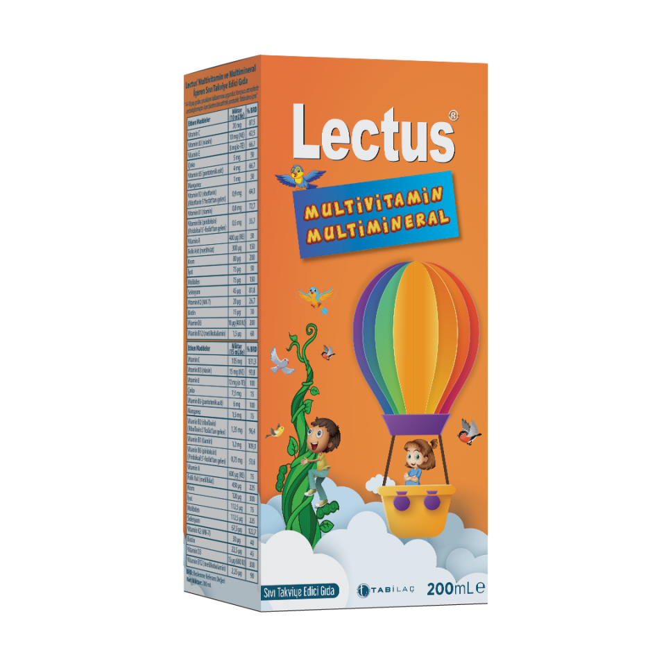 Lectus Multivitamin Multimineral Şurup 200 ml