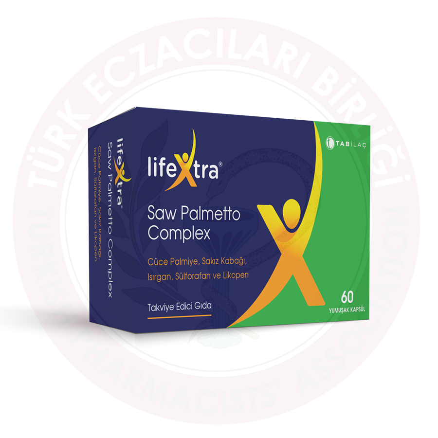 LifeXtra Saw Palmetto Complex yumuşak 60 kapsül