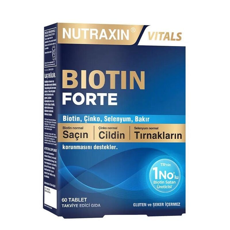 Nutraxin Biotin Forte 60 Tablet Takviye Edici Gıda