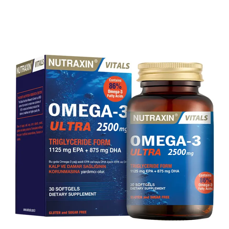 Nutraxin Omega-3 Ultra yumuşak 30 jel kapsül
