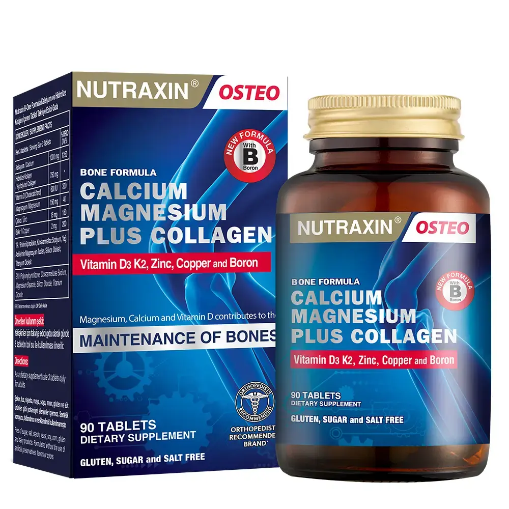 Nutraxin B One Formula Calcium Magnesıum plus collagen 90 tablet