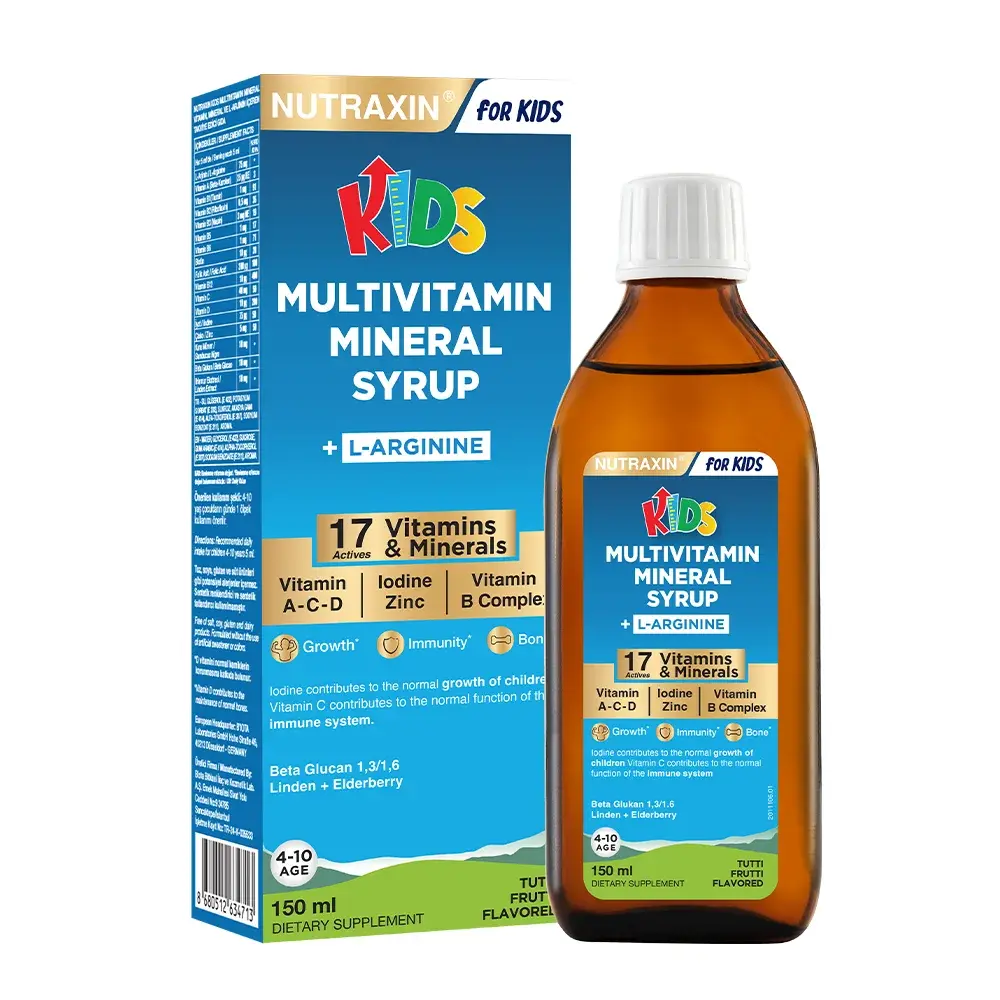 Nutraxin KIDS Multivitamin Mineral Şurup 150 ml