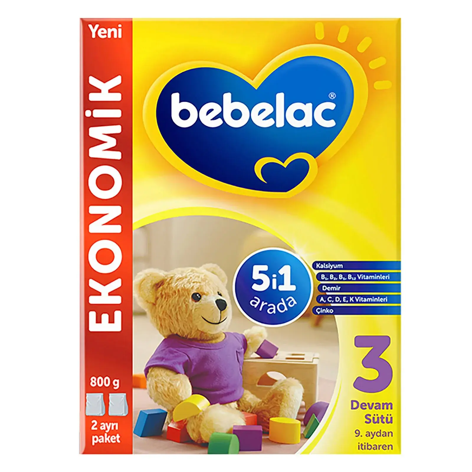 BEBELAC 3 Bebek Sütü 800 G