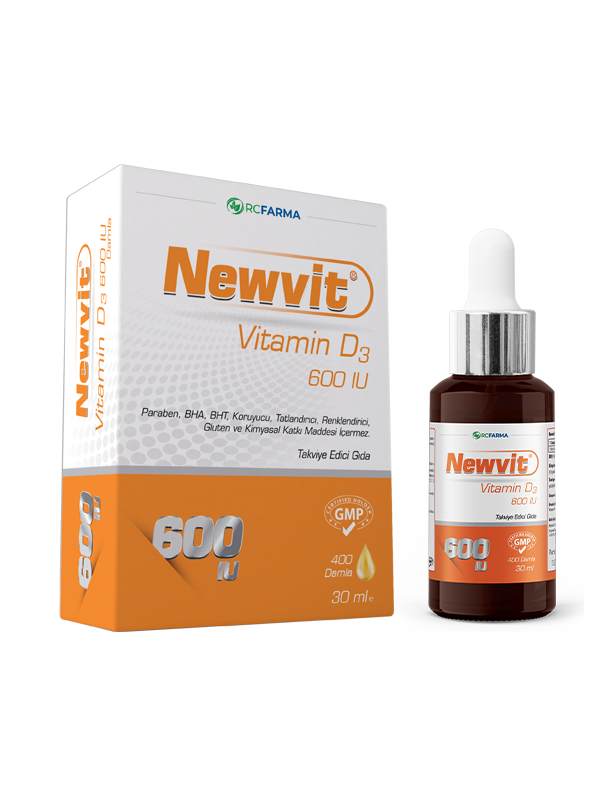 Newvit Vitamin D3 600 IU Damla 30 ml