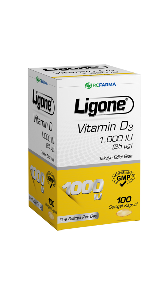 Ligone Vitamin D3 1.000 IU 100 Softgel